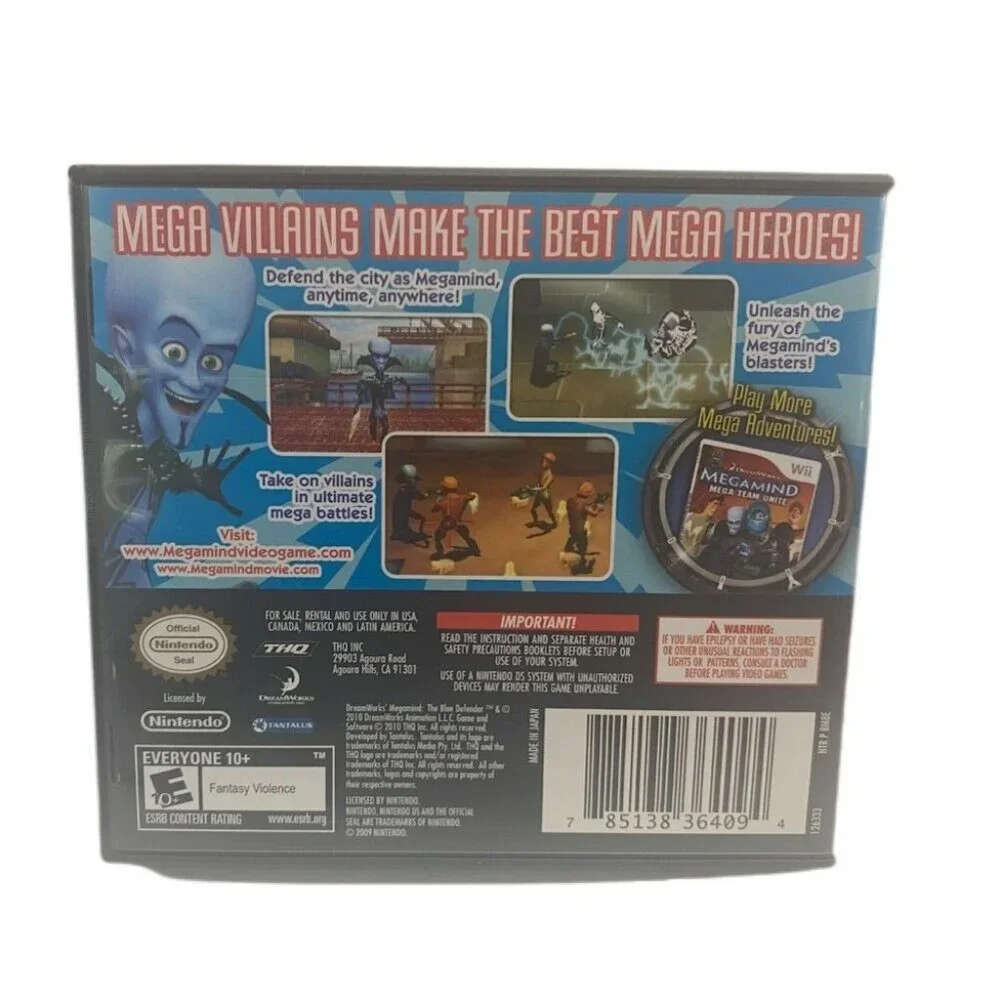 Nintendo DS Dreamworks Megamind The Blue Defender